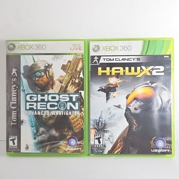 Xbox 360 Tom Clancy's HAWX2 & Ghost Recon Advanced Warfighter Aerial Combat Army